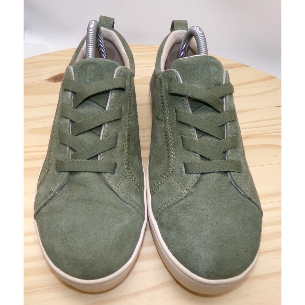 Revitalign Misty Orthotic Shoes Womens Olive Green Sz 10 D Slip On Suede Sneaker